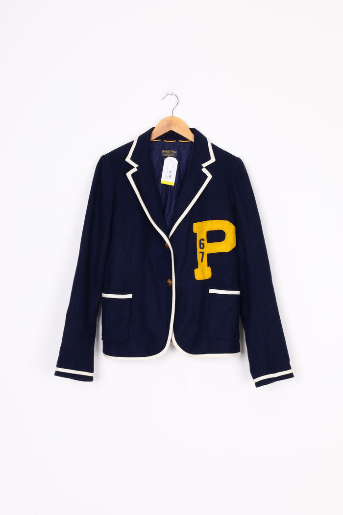Polo Jeans Company Womens Blue Blazer Size M