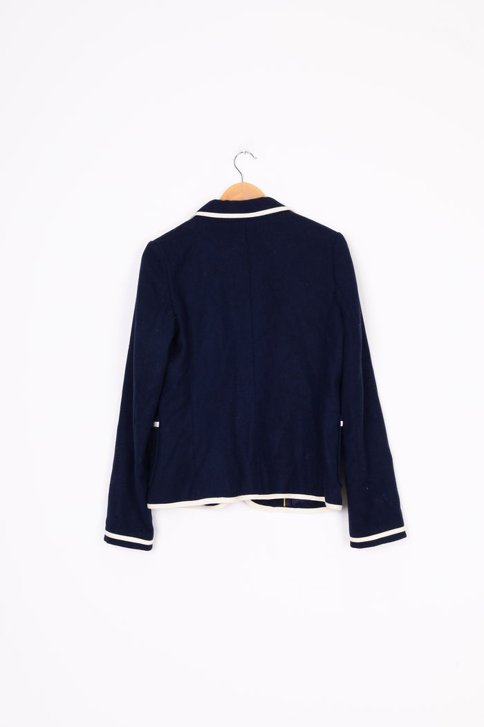 Polo Jeans Company Womens Blue Blazer Size M