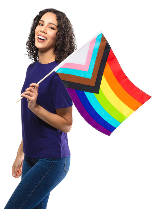Progressive Rainbow Flag 48cm x 60cm