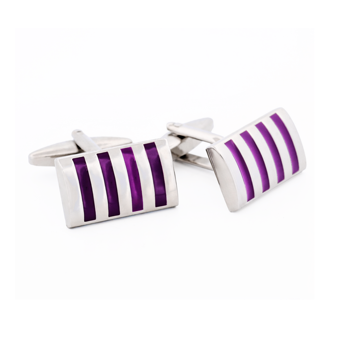 Purple Enamel Cufflinks