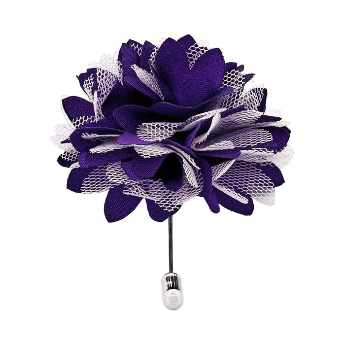 Purple Flower Lapel Pin