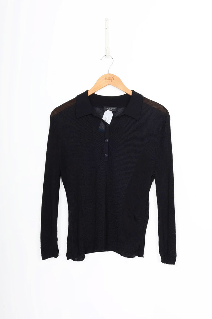 Rag & Bone Womens Black Top Size M