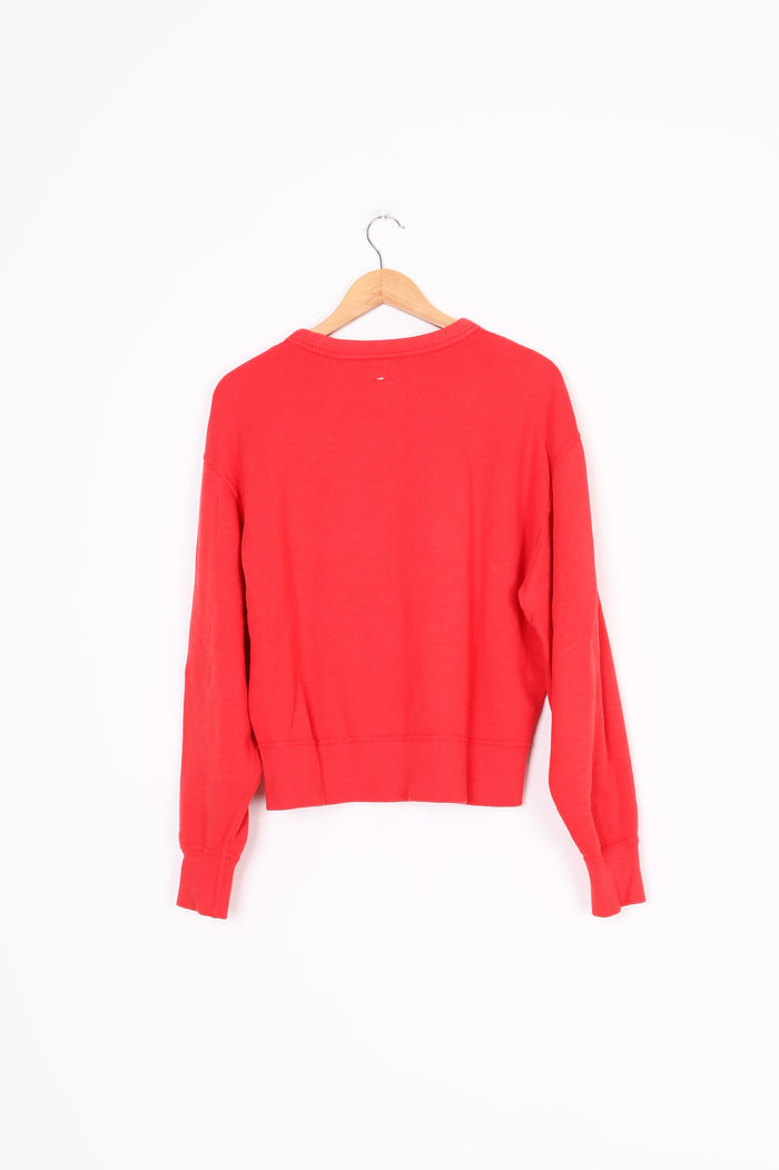 Rag & Bone Womens Red Sweatshirt Size M