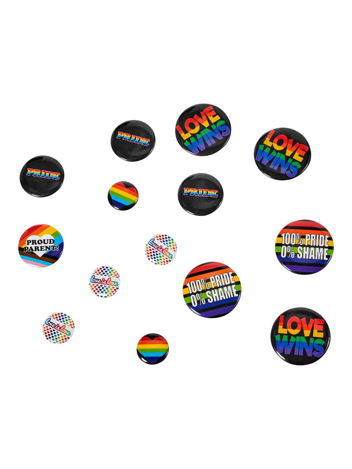 Rainbow Badges pack of 24