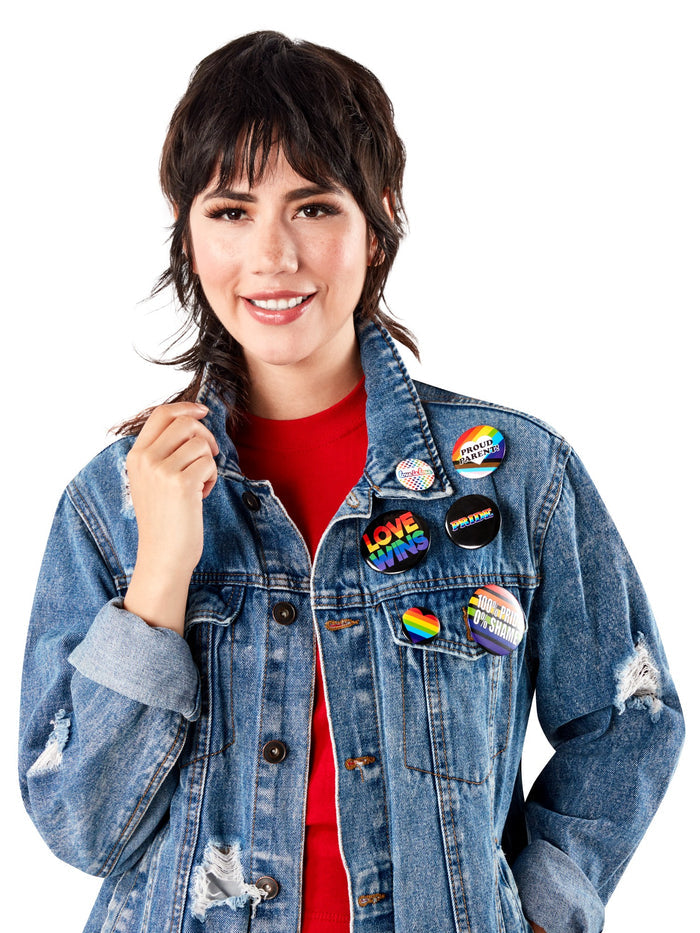 Rainbow Badges pack of 24