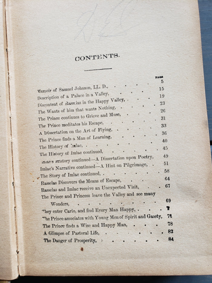 Rasselas, Prince of Abissinia by Samuel Johnson