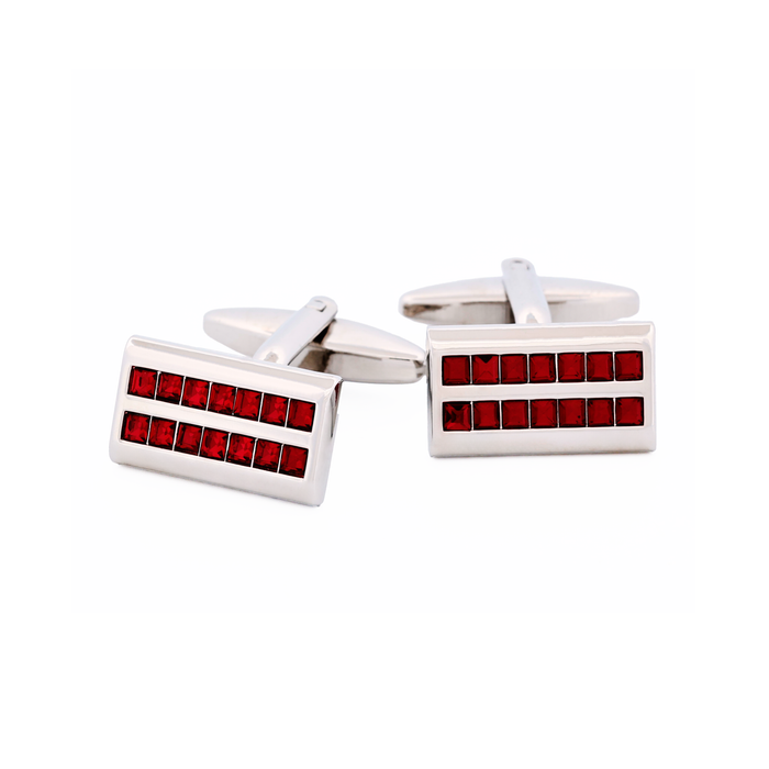 Red Crystal Cufflinks