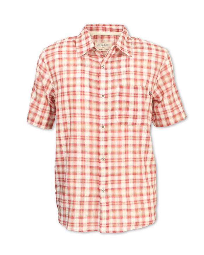 RED MADRAS PLAID SHIRT - SHIPS 3/1/27