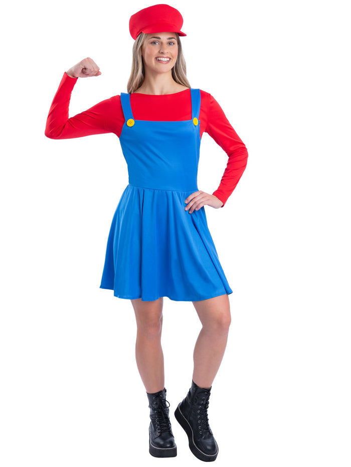 Red Plumber Costume Dress