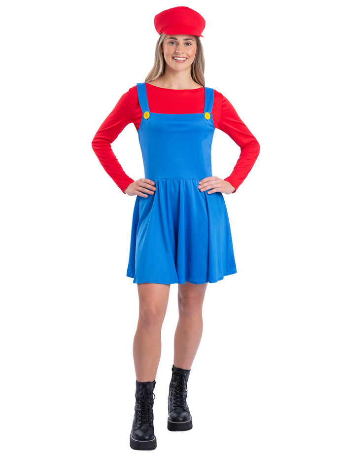 Red Plumber Costume Dress