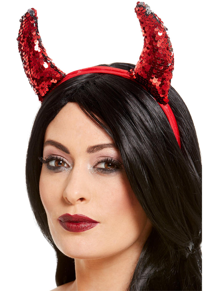 Reversible Sequin Devil Horns