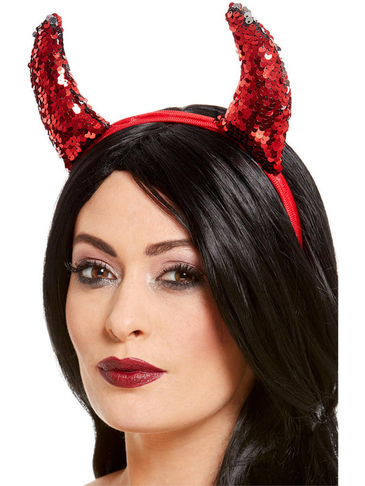 Reversible Sequin Devil Horns