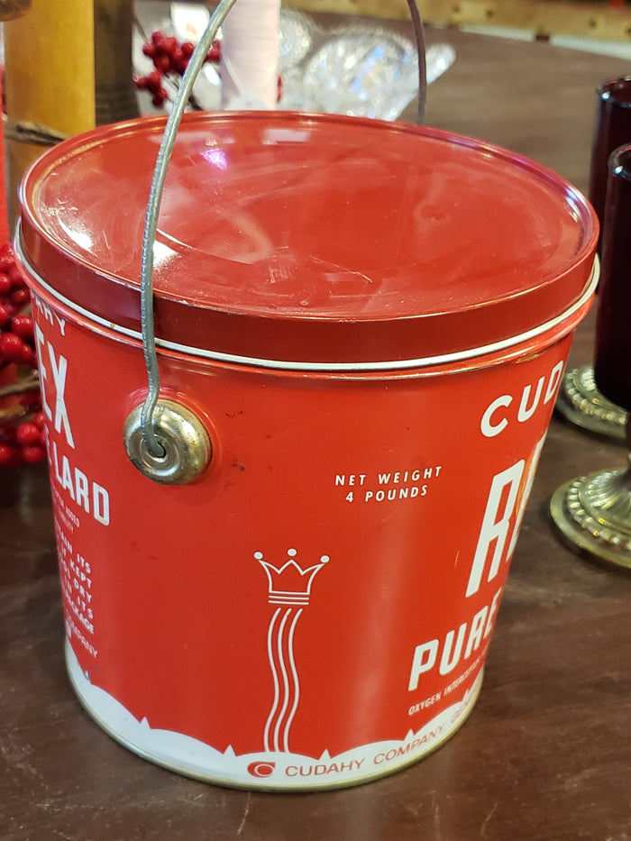 REX Cudahy Pure Lard bucket with lid