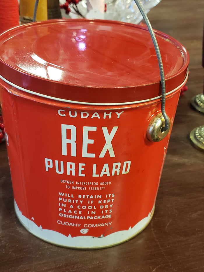 REX Cudahy Pure Lard bucket with lid