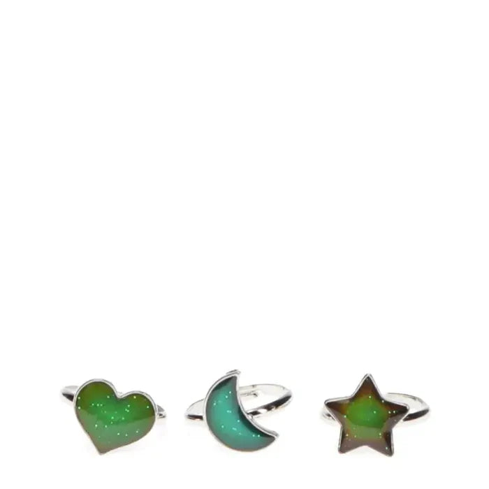 Rex London Glitter Mood Rings - Set of 3