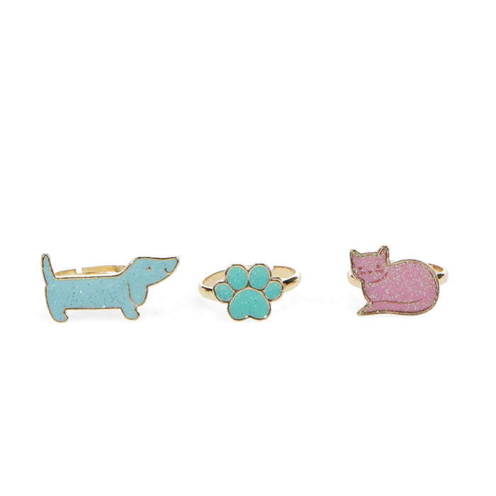 Rex London Glitter Rings - Pets
