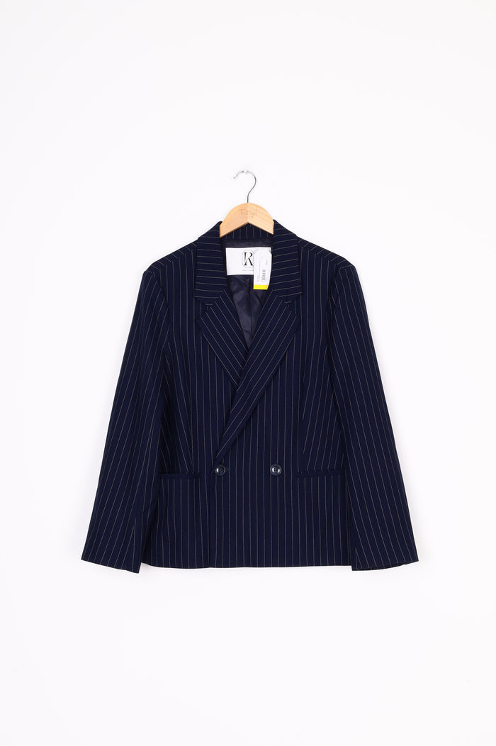 Rmn studios Womens Blue Blazer Size 8