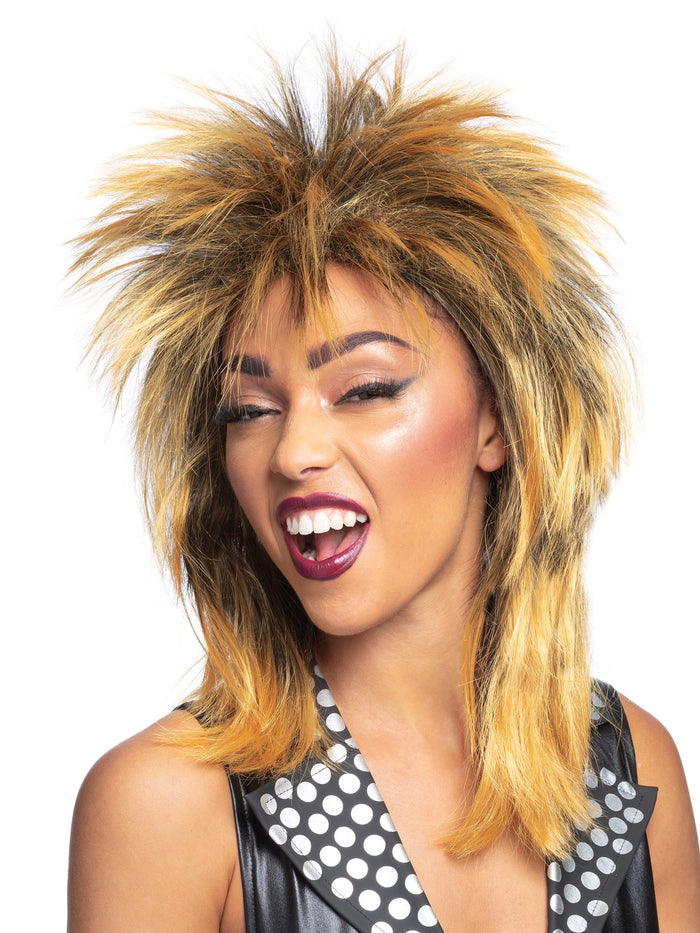 Rock Diva Long Mullet Wig