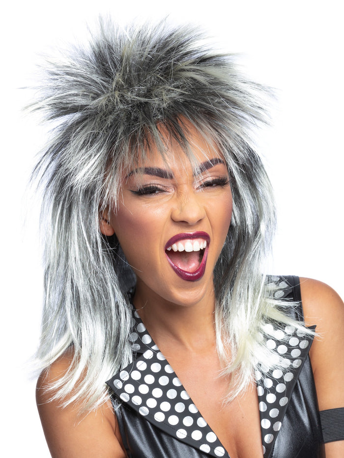 Rock Diva Long Mullet Wig