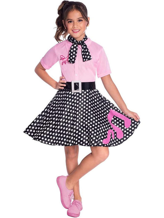 Rock n Roll 1950's Polka Dot Girls Costume