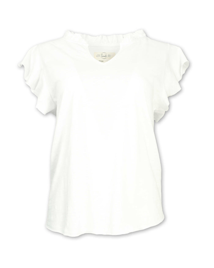 RUFFLE KNIT TEE - SHIPS 3/1/27