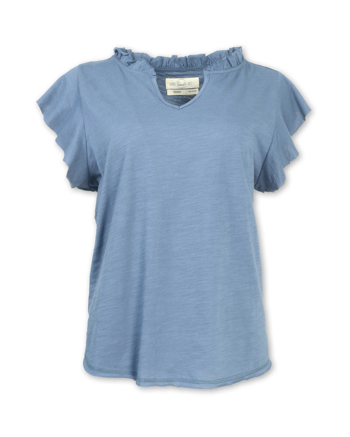 RUFFLE KNIT TEE - SHIPS 3/1/27