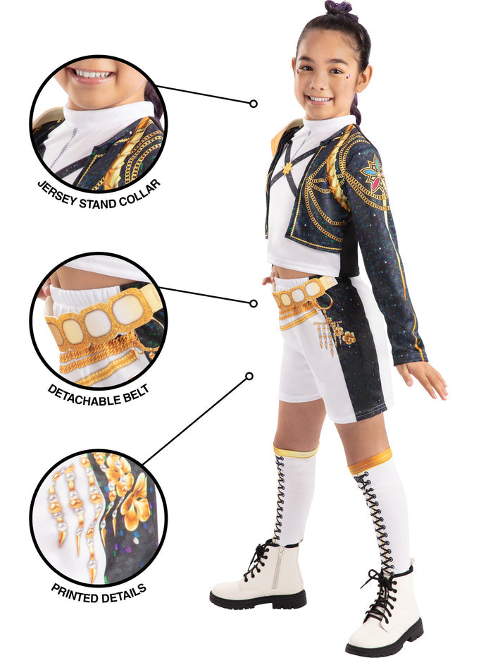 Rumi Golden Hybrid Demon Hunters Kids Costume