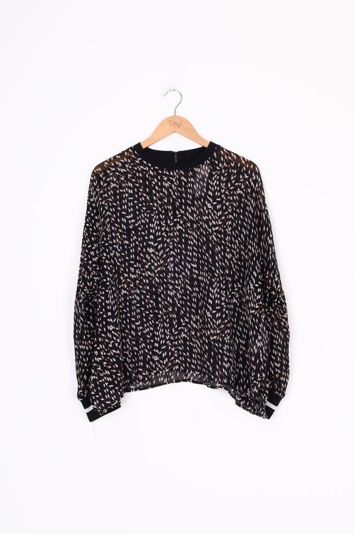 Saba Womens Black Top Size L