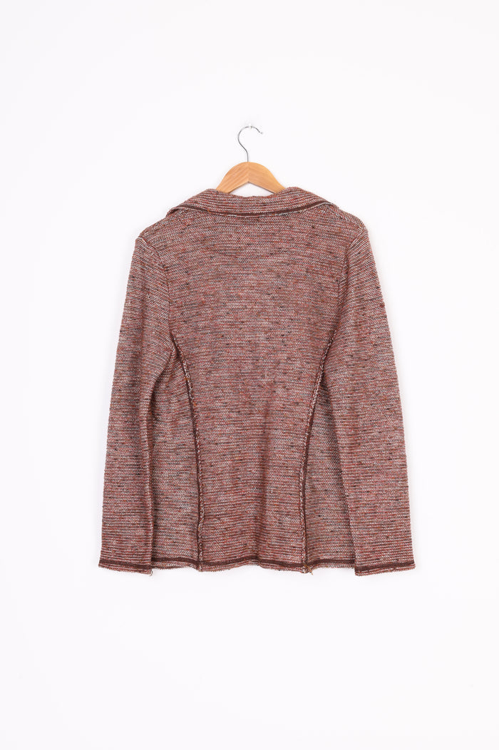 Sabatini Womens Brown Blazer Size M