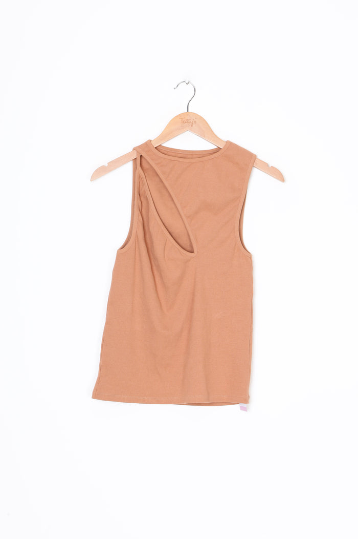 Salt Murphy Womens Beige Top Size L