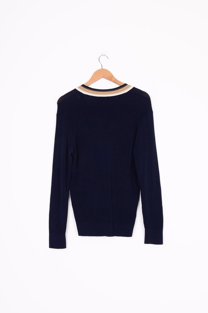 Sandro Mens Blue Cardigan Size S