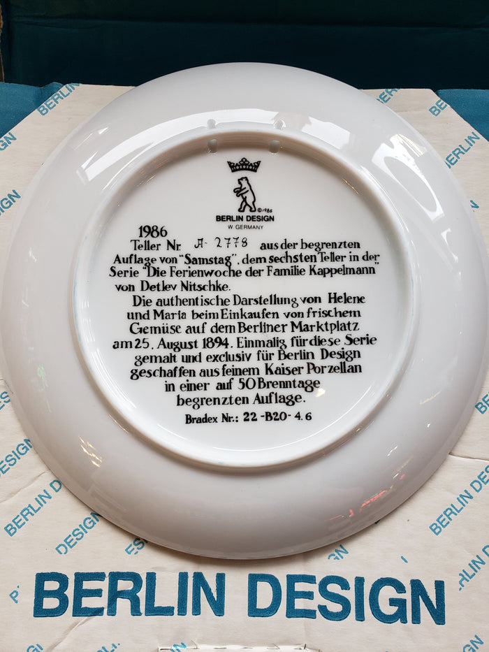 Saturday commemorative plate by Detlev Nitschke
