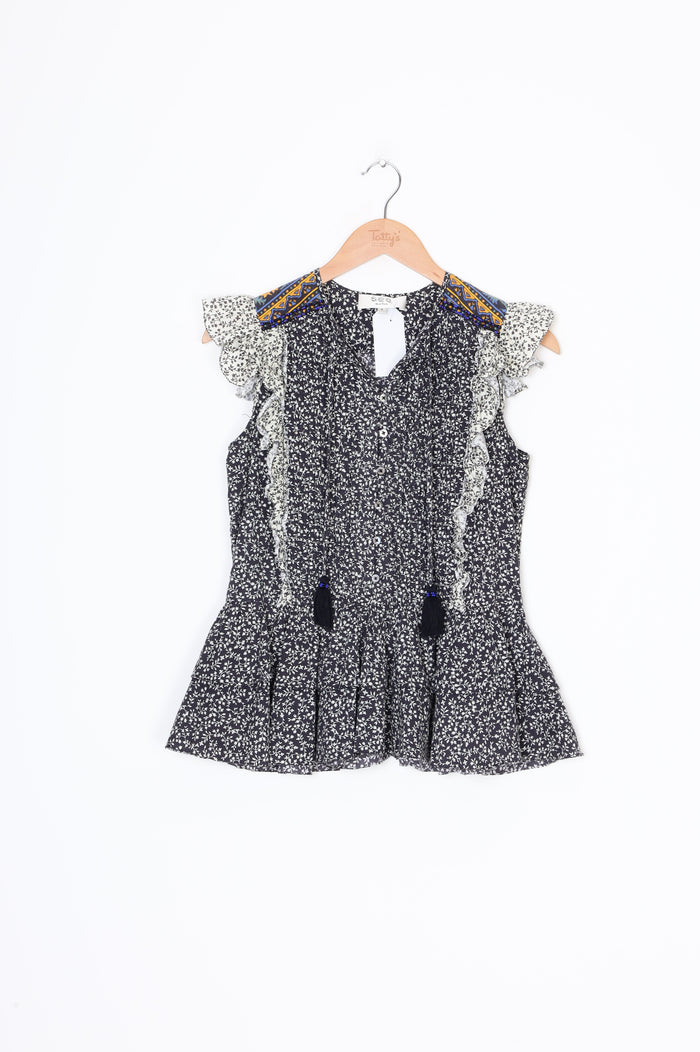 Sea New York Womens Grey Top Size 2