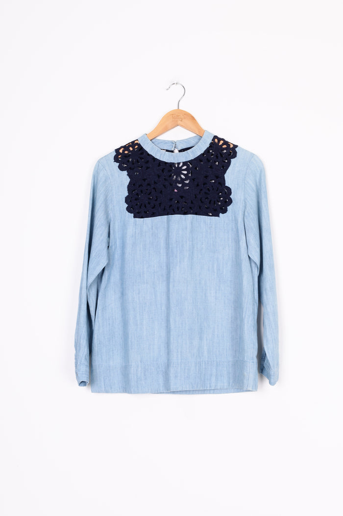 Sea Womens Blue Top Size S