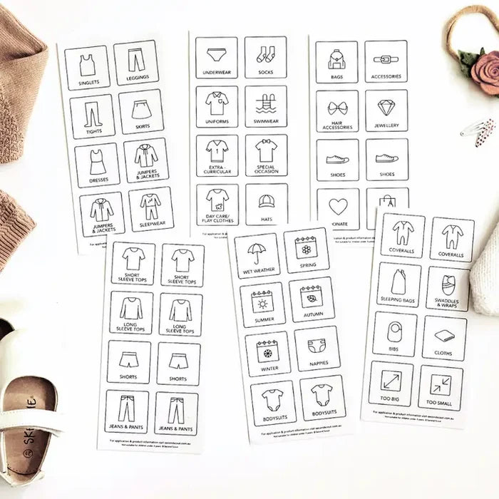 Second Scout Clothing Storage Labels