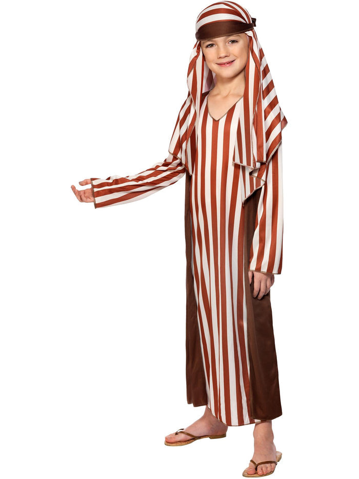 Shepherd Costume, Child, Brown & White