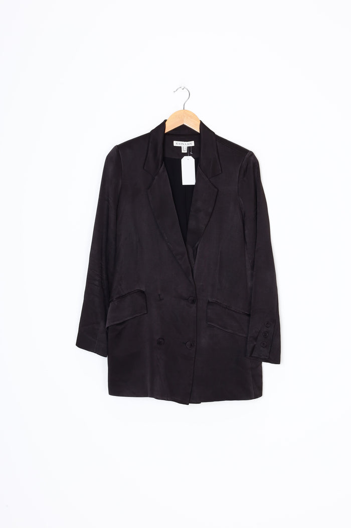 Shona Joy Womens Black Jacket Size S