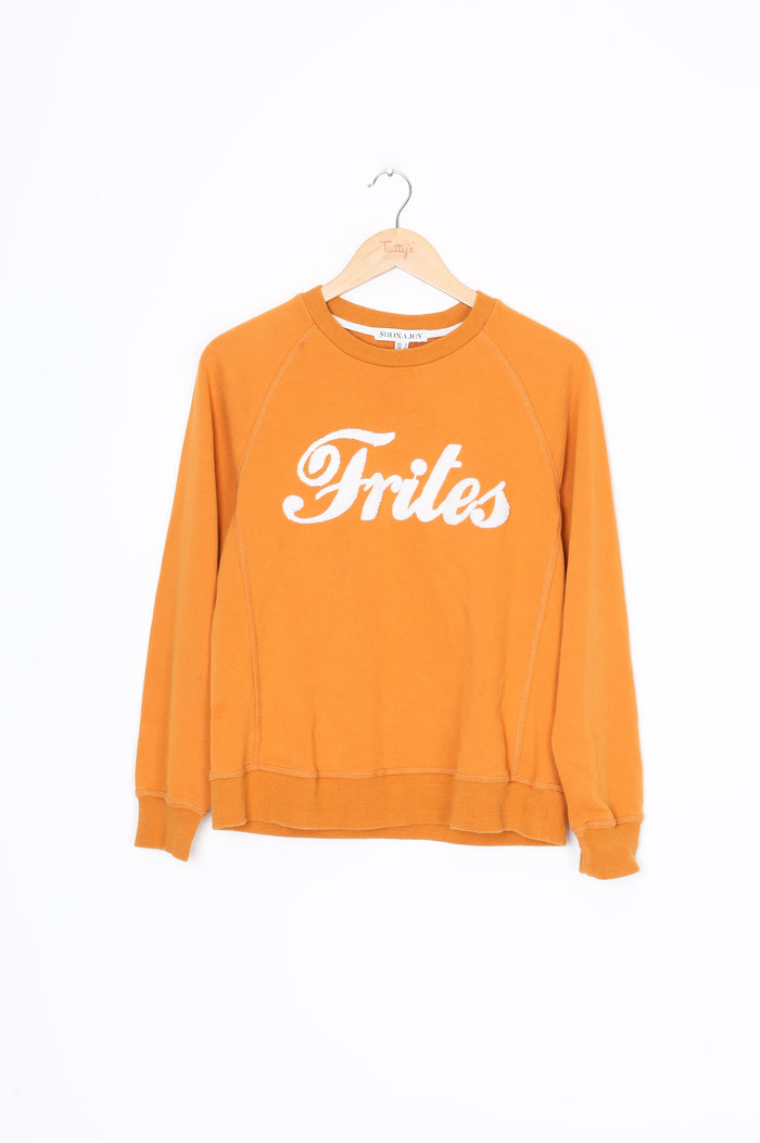 Shona Joy Womens Yellow Sweatshirt Size EU 36