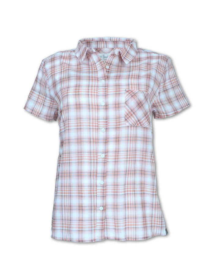 SHORT SLEEVED MADRAS PLAID SHIRT