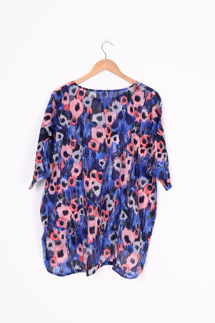 Sills Womens Blue Top Size 14
