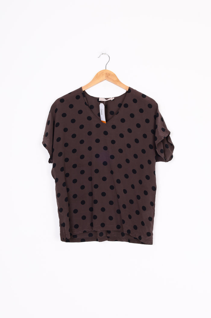 Sills Womens Grey Top Size 8