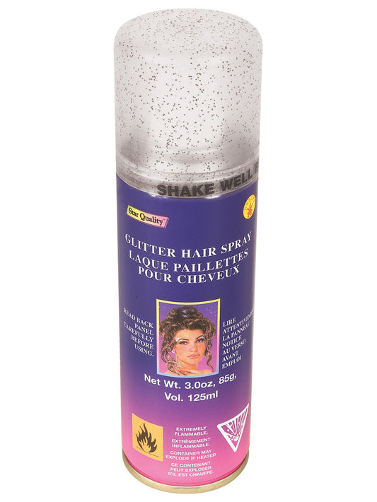 Silver Glitter Hairspray Costume Accessory