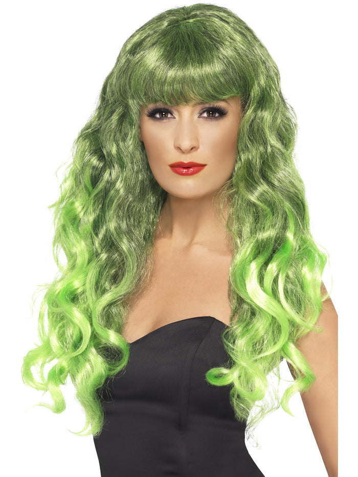 Siren Long Curly Wig with Fringe