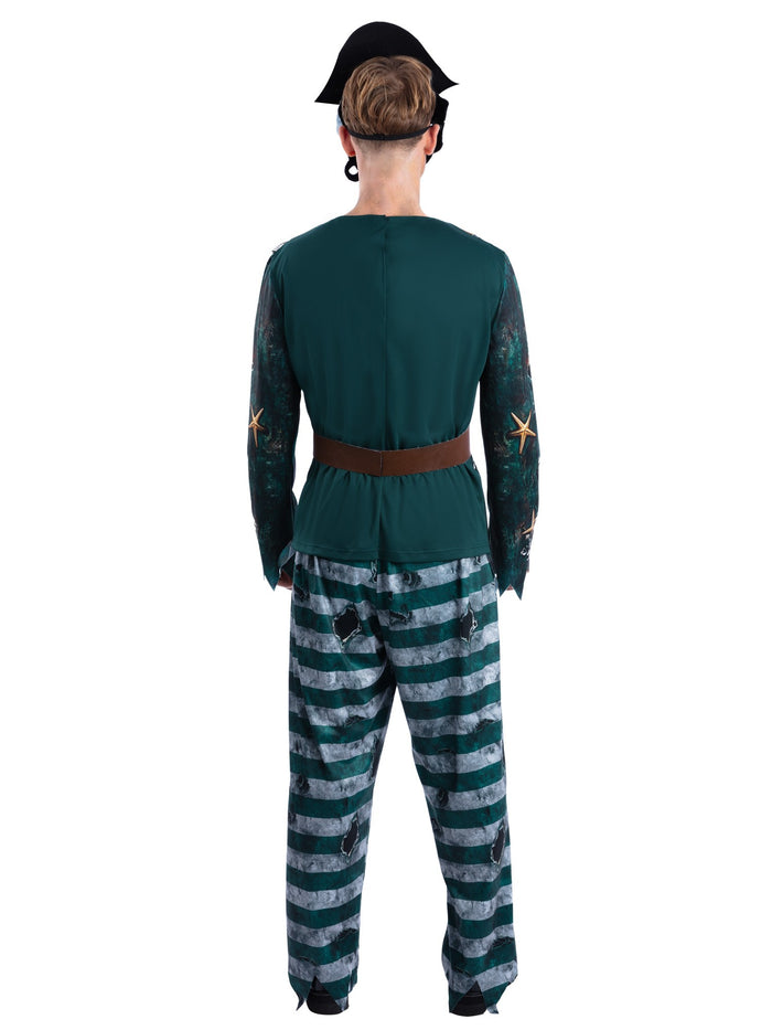 Skeleton Mens Pirate Captain Costume