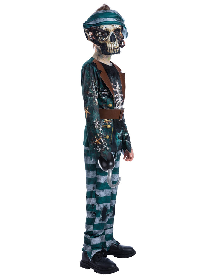 Skeleton Pirate Kids Deck Hand Costume