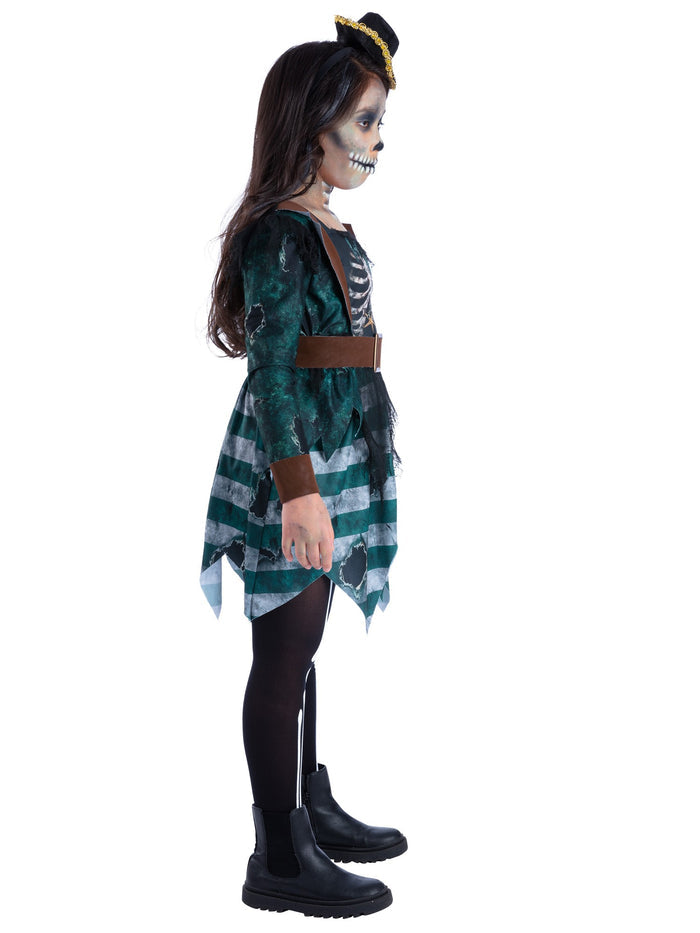 Skeleton Pirate Maiden Girls Costume