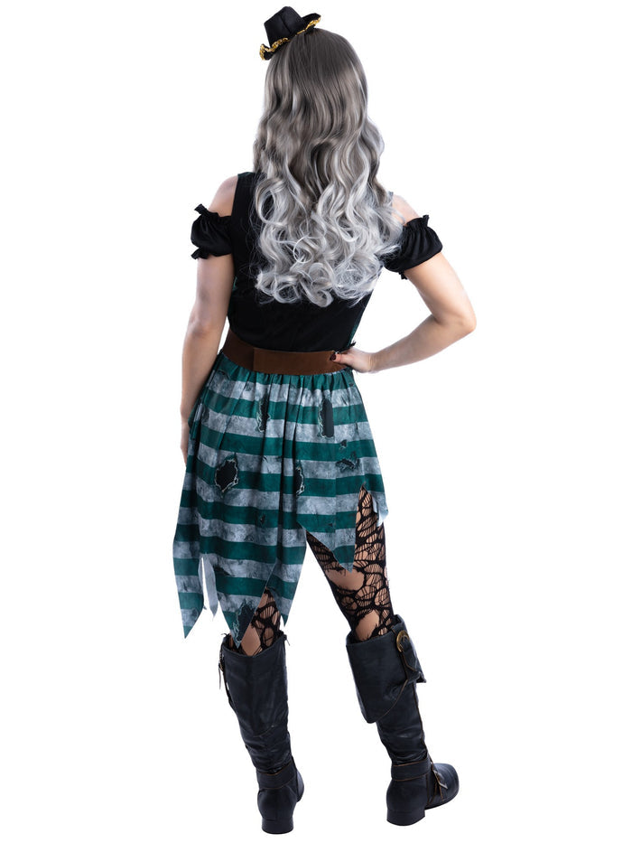 Skeleton Womens Pirate Buccaneer Costume