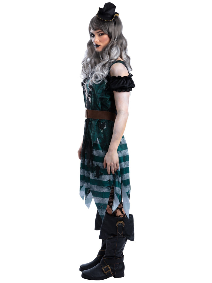 Skeleton Womens Pirate Buccaneer Costume