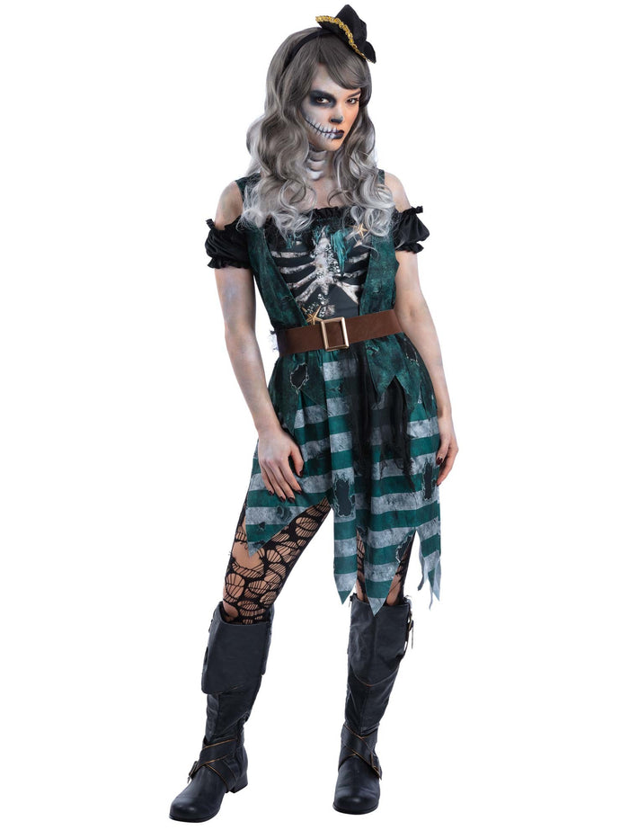 Skeleton Womens Pirate Buccaneer Costume