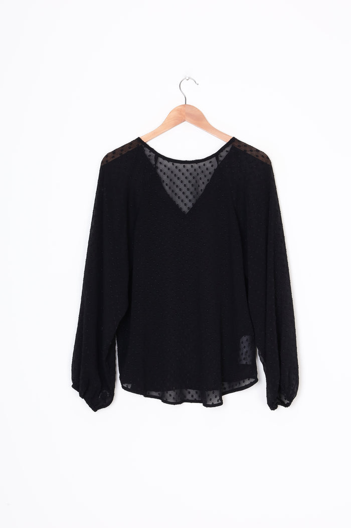 Smith & Western Womens Black Top Size S